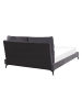 Beliani Doppelbett MELLE in Grau/Schwarz - (W) 156 x (H) 98 x (L) 233 cm