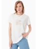 Organication T-Shirt "WOR19214" in Cremeweiß