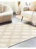 Beliani Kurzflor KACEM in Beige/Weiß - (W) 160 x (H) 1 x (L) 230 cm