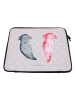 Mr. & Mrs. Panda Laptop Tasche Axolotl Freundin ohne Spruch in Grau Pastell