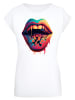 F4NT4STIC T-Shirt Drooling Lips SHORT SLEEVE TEE in weiß