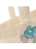 Mr. & Mrs. Panda Shopping Bag Künstlerin Herz mit Spruch in Creme
