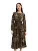 Marc O'Polo Bedrucktes Kleid regular in Dark Brown