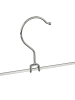 relaxdays 25 x Hosenbügel in Silber - (B)35 x(H)11,5 x(T)2 cm
