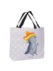 Mr. & Mrs. Panda Tote Bag Axolotl Tequila ohne Spruch in Grau Pastell