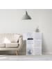 relaxdays Regalsystem in Weiß - (B)66 x (H)98 x (T)32 cm