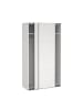 ebuy24 Kleiderschrank Catania Weiß 119 x 67 cm