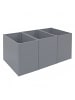 MCW 3er-Set Hochbeet P64, Grau