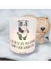 Mr. & Mrs. Panda Glas Windlicht Panda Insulinpumpe mit Spruch in Transparent