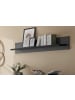 Furn.Design Wandboard schwarz matt, Wandregal 140 cm