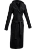 REDBEST Frottier Unisex-Bademantel mit Kapuze Chicago in schwarz