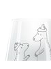 Mr. & Mrs. Panda Glas Windlicht Bären mit Hut ohne Spruch in Transparent