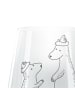Mr. & Mrs. Panda Gravur Windlicht Bären mit Hut ohne Spruch in Transparent