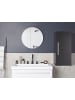 Beliani Badezimmerschrank BILBAO in Schwarz/Silber - (W) 40 x (H) 88 x (L) 35 cm