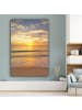 OnlyWow Leinwand Bilder Sonnenuntergang Meer