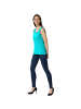 tectake Einfarbiges Damen Top, türkis