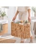 relaxdays Toilettenpapier Aufbewahrung in Natur - (B)40 x (H)25 x (T)16,5 cm