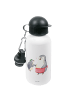 Mr. & Mrs. Panda Trinkflasche Pinguin mit Kind ohne Spruch in Weiß