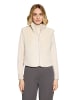 Betty Barclay Plüschweste mit Reißverschluss in creme