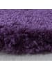 KADIMA DESIGN Teppich Hochflor Shaggy Waschbar Einfarbig SALZACH Strapazierfähig in Violett