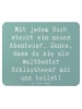 Mr. & Mrs. Panda Mouse Pad Spruch Bibliothekar Abenteuer mit Spruch in Meeresbrise