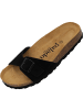 Palado Pantoletten Malta Velours Premium Leather in Schwarz