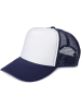 styleBREAKER Mesh Cap in Weiß-Navy