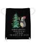 Mr. & Mrs. Panda Beutel Pinguin Weihnachtsbaum mit Spruch in Schwarz
