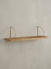 KADIMA DESIGN Wandregal 80x25x22 cm Massivholz / Metall Hängeregal
