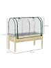 Outsunny Hochbeet 121L x 55B x 117H cm Naturholz