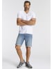 H.I.S. V-Shirt in weiss
