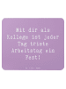 Mr. & Mrs. Panda Mauspad Spruch Fest Kollege mit Spruch in Lavendeltraum