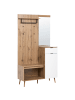 Beliani Vitrine DORVAL in Braun - (W) 94 x (H) 190 x (L) 38 cm