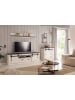 Furn.Design Wandboard weiß Pinie, anthrazit, Landhaus, Wandregal 160 cm Bücherregal