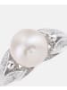 Diamant L'éternel Ring aus 375 Weißgold mit 0.03 Karat Diamant mit Perle