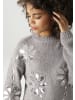 Aniston CASUAL Strickpullover in hellgraumeliert-silberfarben