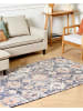Beliani Kurzflor KURIN in Blau/Rot - (W) 140 x (L) 200 cm