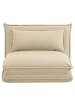 home24 home24 Schlafsessel aus Textil in Anthrazit, 78 x 56 x 74 cm in Beige