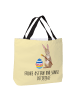 Mr. & Mrs. Panda Stoffbeutel Hase Eier Malen mit Spruch in Gelb Pastell