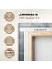 MuchoWow Leinwand bilder Abstrakte Kunst gold grau (BxH)