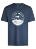 Mustang T-Shirt Basic Print Tee in Blau