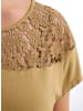 sheego Kurzarm-Shirt in camel