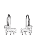 schmuck23 Silber-Ohrringe Pferd 1,0 cm x 1,0 cm