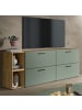 Inn.Furn TV-Lowboard in grün und Artisan Eiche, TV Unterteil 176 cm hängend oder stehend
