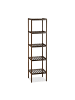 relaxdays 2 x Badregal in Dunkelbraun - (B)34,5 x (H)139,5 x (T)33 cm