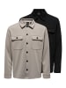 ONLY & SONS Hemdjacke / Overshirt Newkodyl in Schwarz / hellgrau