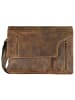Greenburry Vintage Revolver Bag Umhängetasche Leder 40 cm braun