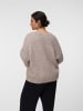 Vero Moda Strickpullover in Silver Mink
