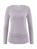 Hessnatur Softrib Longsleeve in pastell lavendel