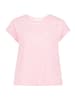 BETTY & CO Casual-Shirt mit Gummizug in Pink/Cream